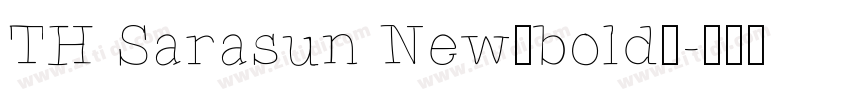 TH Sarasun New（bold）字体转换